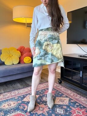 Vivienne Westwood - Pastoral Print Wrap Mini Skirt